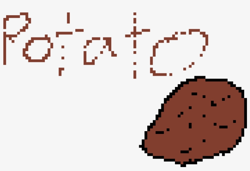 Potatoes Are Yummy - Pixel Art, transparent png #4055430