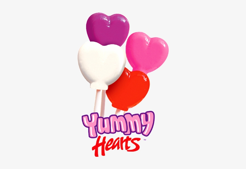 Yummy Hearts Gourmet Lollipops 1 Oz - Yummy Hearts, transparent png #4055682