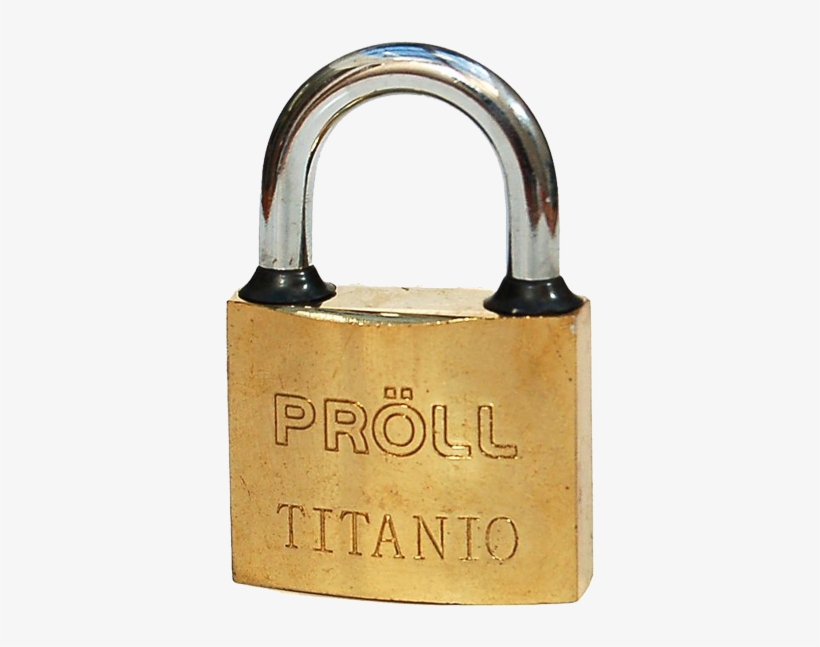 Candado Titanio - Padlock, transparent png #4056032