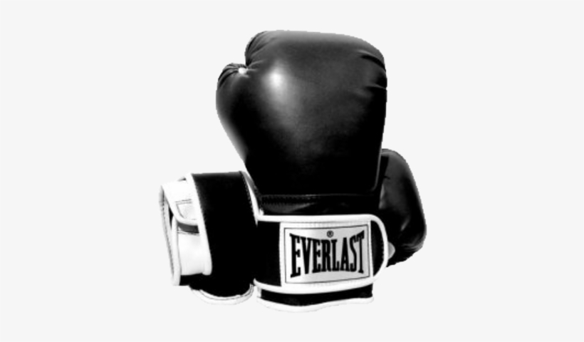 Everlast Boxing Gloves Psd - Black And White Everlast Boxing Gloves, transparent png #4056737