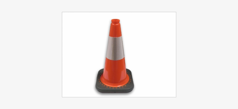 Traffic Cone W/6” Ref Collar 18” - Orange, transparent png #4056919