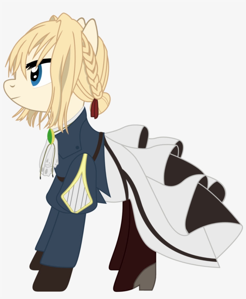 Sonofaskywalker, Clothes, Dress, Ponified, Pony, Safe, - Violet Evergarden Mlp, transparent png #4057026