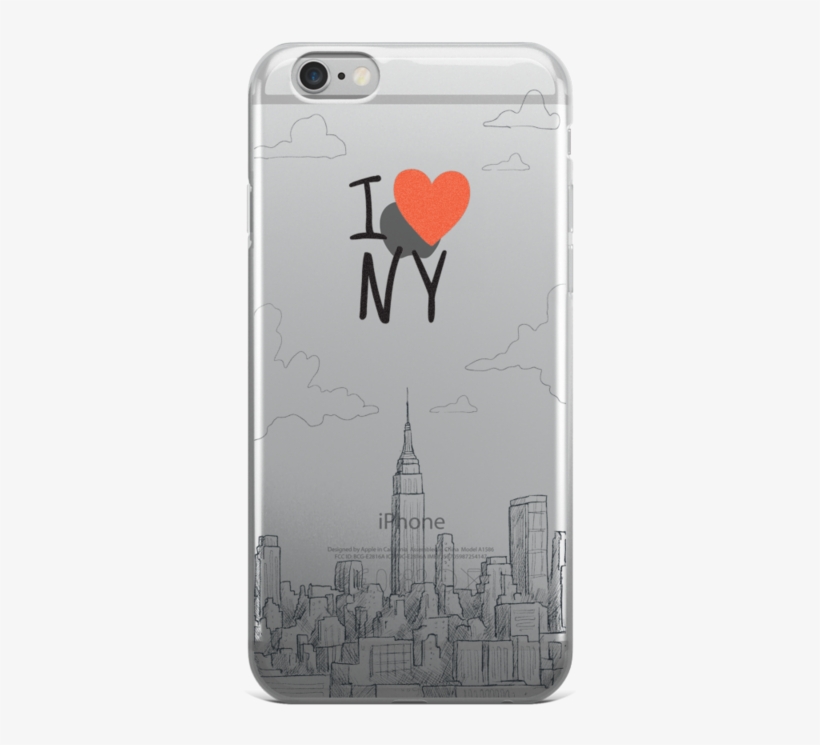 New York Illustration Iphone Case - Iphone 7 Clear Case Ultra Thin Tpu Cover Protective, transparent png #4057433