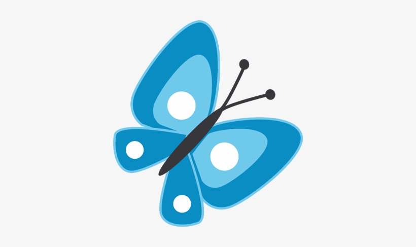 Vinilo Infantil Dibujo Mariposa Azul - Dibujo Mariposa A Color Azul - Free  Transparent PNG Download - PNGkey