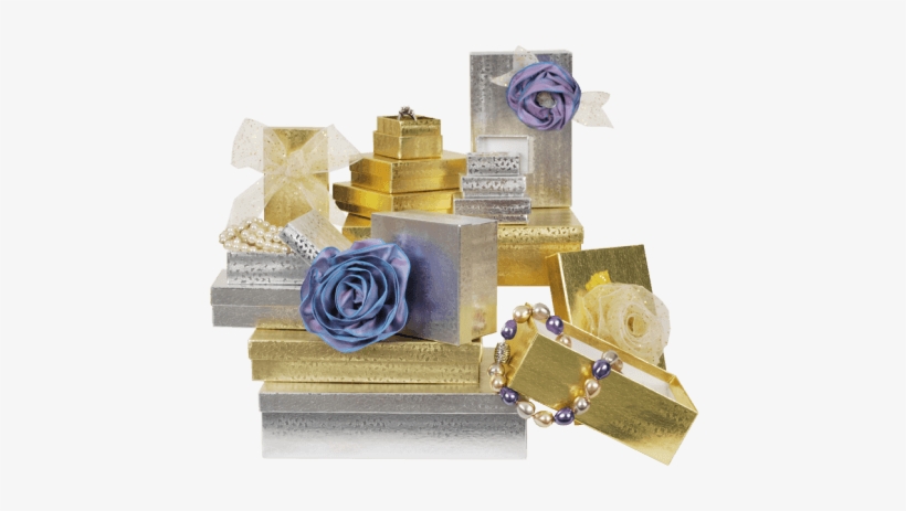 Foil Jewelry Boxes - Gold, transparent png #4057595