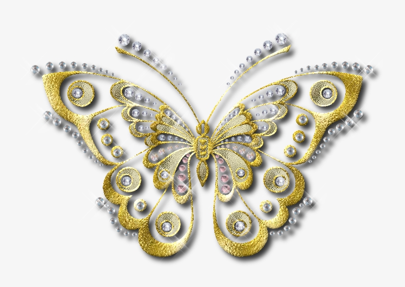 Mariposas Decoradas Con Perlas, transparent png #4058052