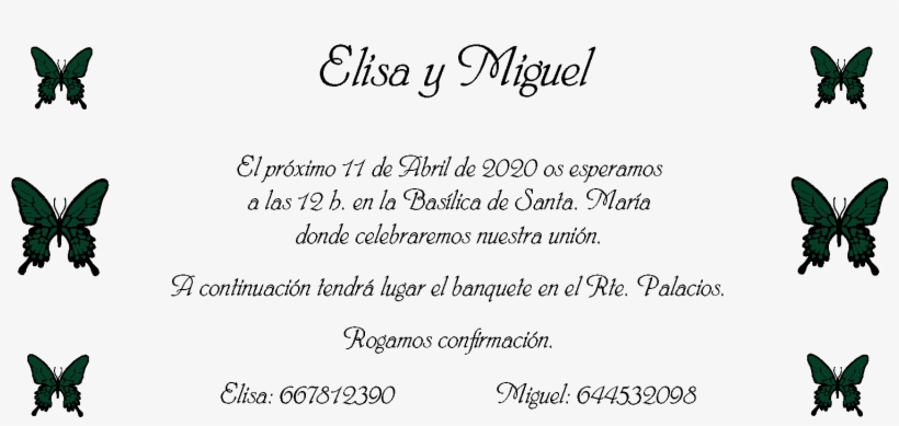 Invitación - Papilio, transparent png #4058080
