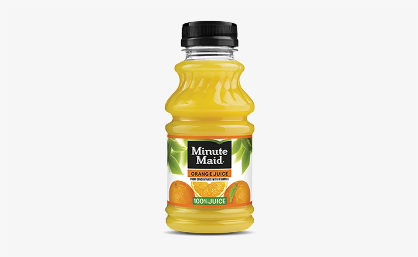 10 Fl Oz Bottle - Minute Maid Apple Juice Bottle, transparent png #4058154