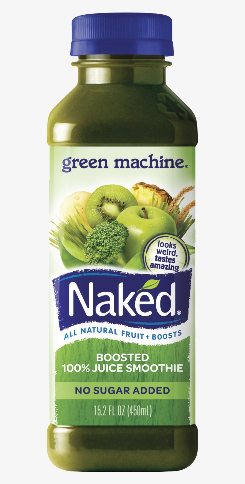 Nkd 15oz Greenmachine - Naked Boosted Smoothie, transparent png #4058330