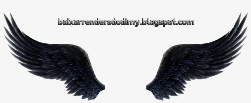 Render Asas De Anjo (preta) - Stationery, transparent png #4058454