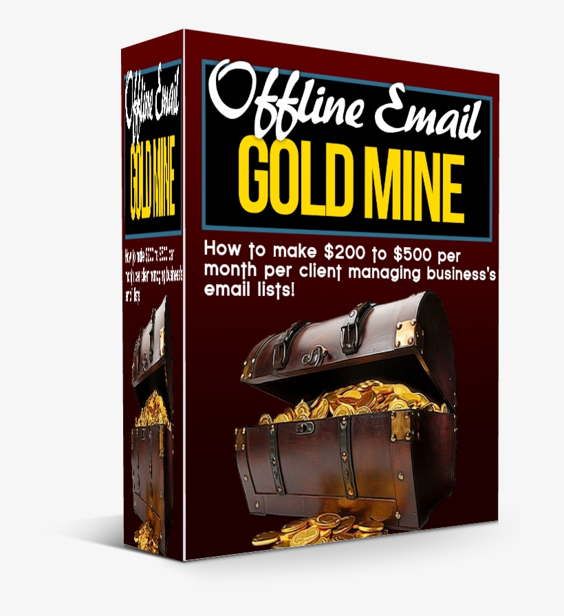 Offline Email Gold Mine Box - Treasure Chest, transparent png #4058497