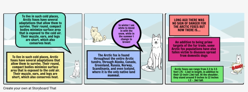 Arctic Foxes - Cartoon, transparent png #4058655