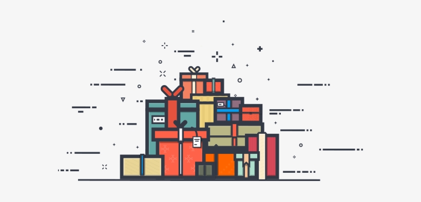 Pile Of Presents - Gift, transparent png #4058780