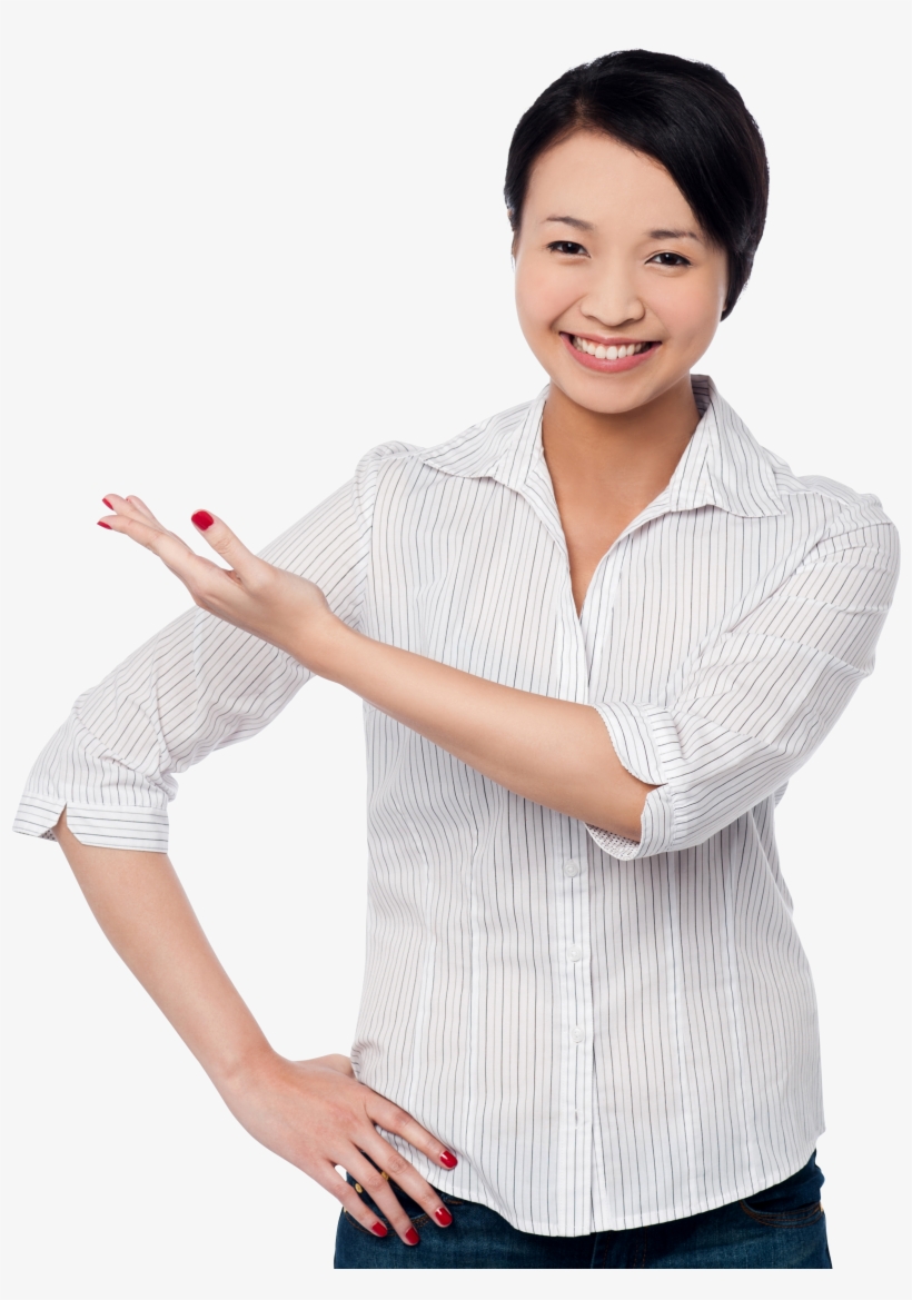 Girl Pointing Left Png Stock Images - Businessperson, transparent png #4058809