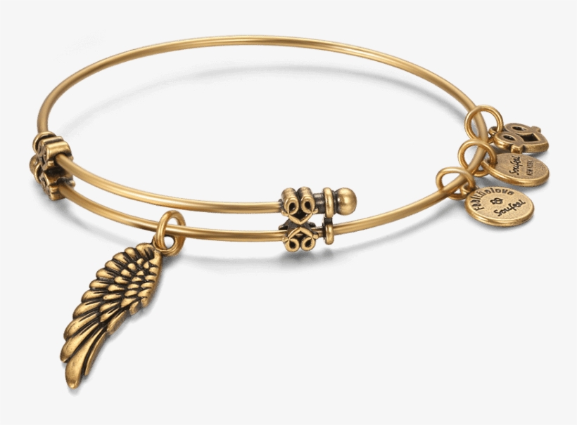 Fashion Charm Bangles Soufeel Angel Wings Charm Bangle, transparent png #4058863