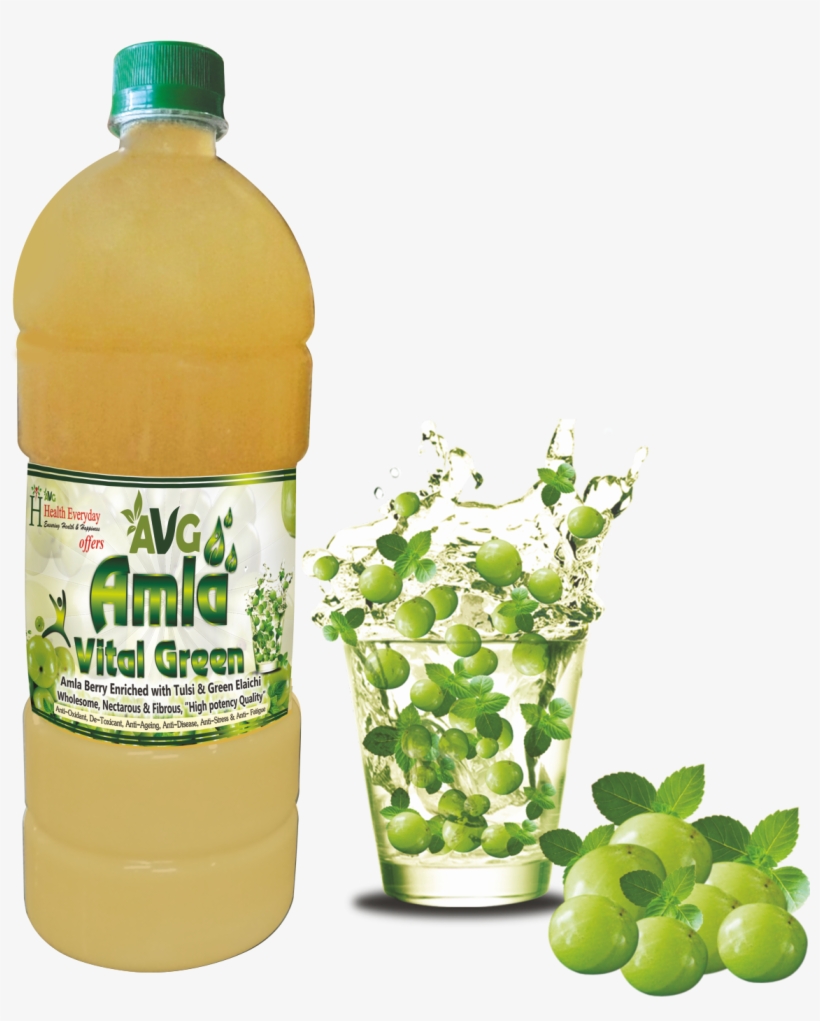 Buy Amla Vital Green Juice Online - Amla Juice Png, transparent png #4059260