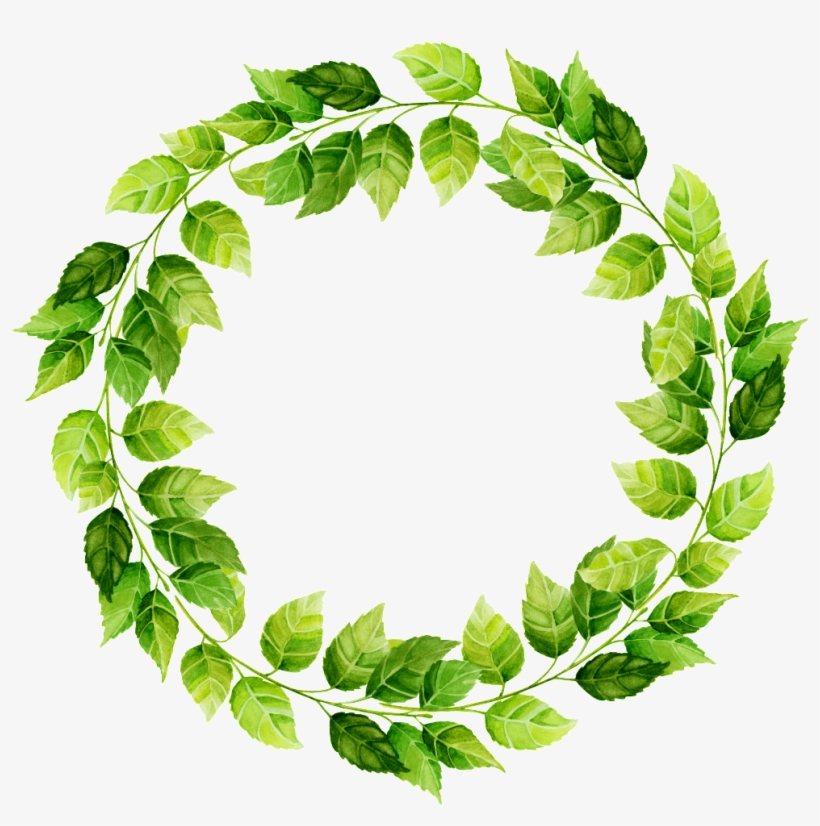 Dibujado A Mano Render De Leaf Circle Png Transparente - Portable Network Graphics, transparent png #4059582