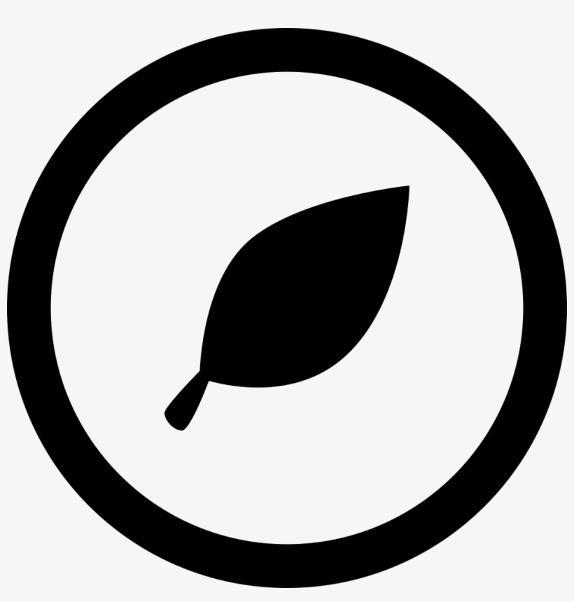 Leaf Shape In A Circle Comments - Twitter Logo Black Png, transparent png #4059687