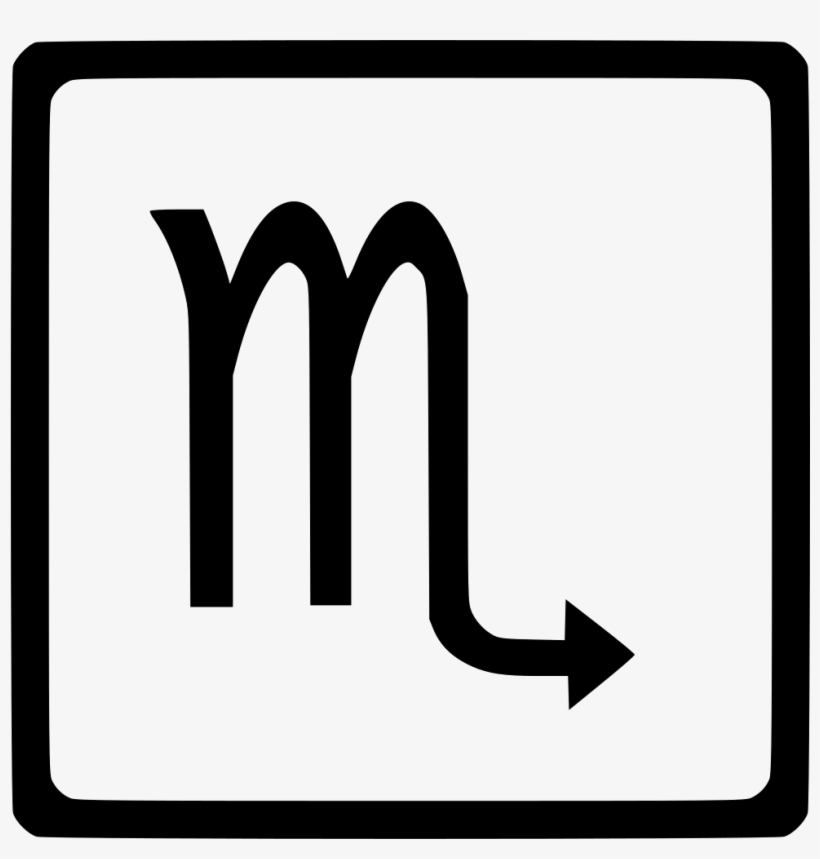 Png File - Scorpio Symbol, transparent png #4060574