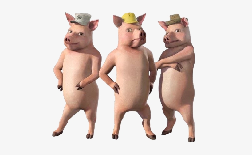 Threepigstransparent - Shrek Pigs, transparent png #4060864