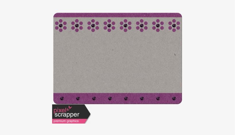 Touch Of Sparkle Christmas Card Purple - Digital Scrapbooking, transparent png #4060920