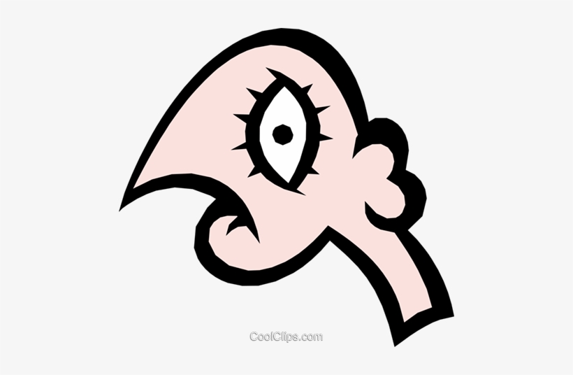 Weird Face Royalty Free Vector Clip Art Illustration - Clip Art, transparent png #4061157