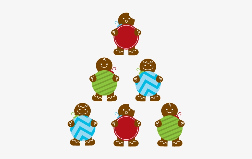 Gingerbread Men Wall Decal Weedecor - Wall Decal, transparent png #4061257