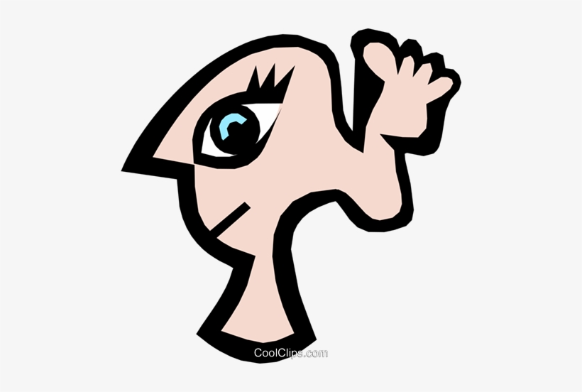 Weird Face Royalty Free Vector Clip Art Illustration, transparent png #4061319