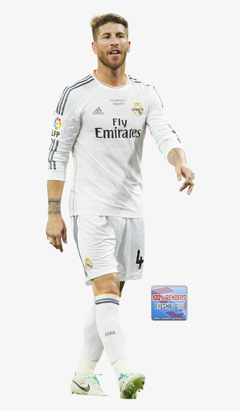 Sergio Ramos Renders 2013-14 - Bermuda Shorts, transparent png #4061475