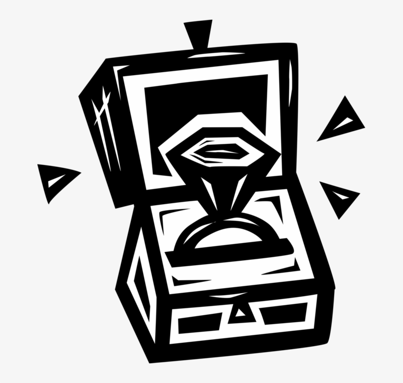 Vector Illustration Of Wedding Engagement Or Promise - Marriage, transparent png #4062244