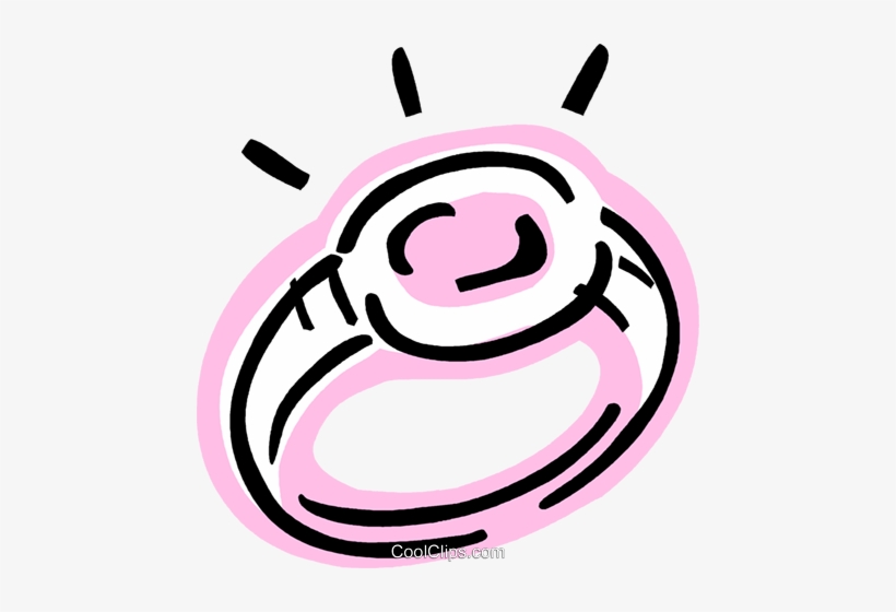 Wedding Ring Royalty Free Vector Clip Art Illustration - Illustration, transparent png #4062265