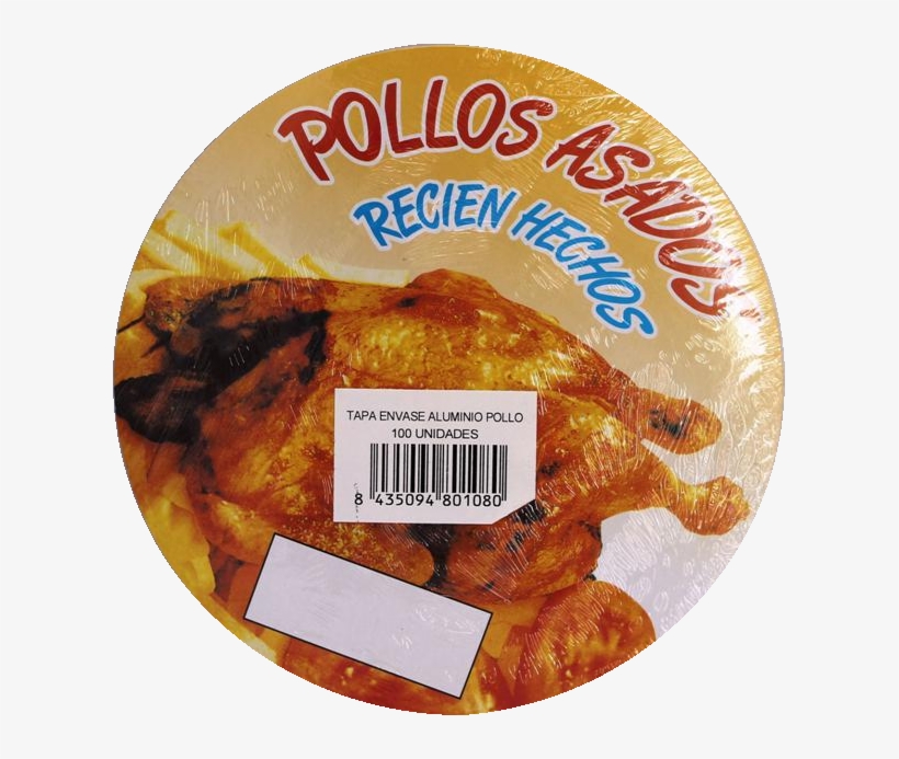 Tapa Para Envase De Aluminio Pollo Asado - Aluminium, transparent png #4062292