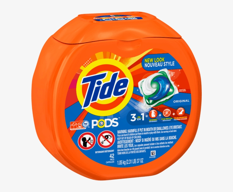 25 For Tide® Pods™ - Tide Pods Original Scent He Turbo Laundry Detergent, transparent png #4062833