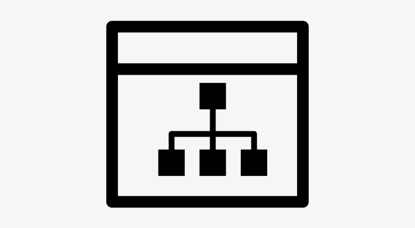 Browser Window With Business Graphic In A Circle Vector - Icon, transparent png #4063440