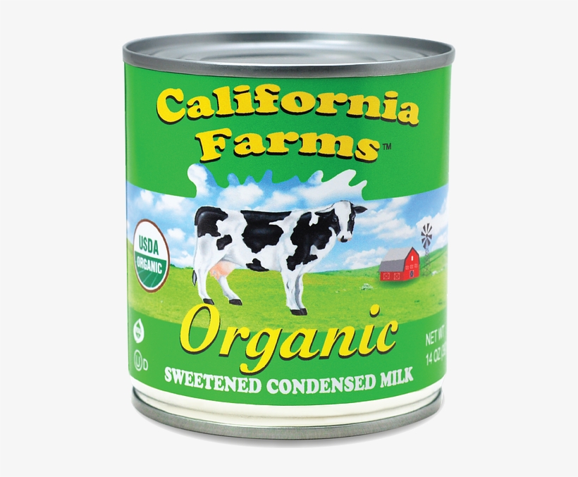 627891 - California Farms Organic Evaporated Milk - 12 Oz Can, transparent png #4063780