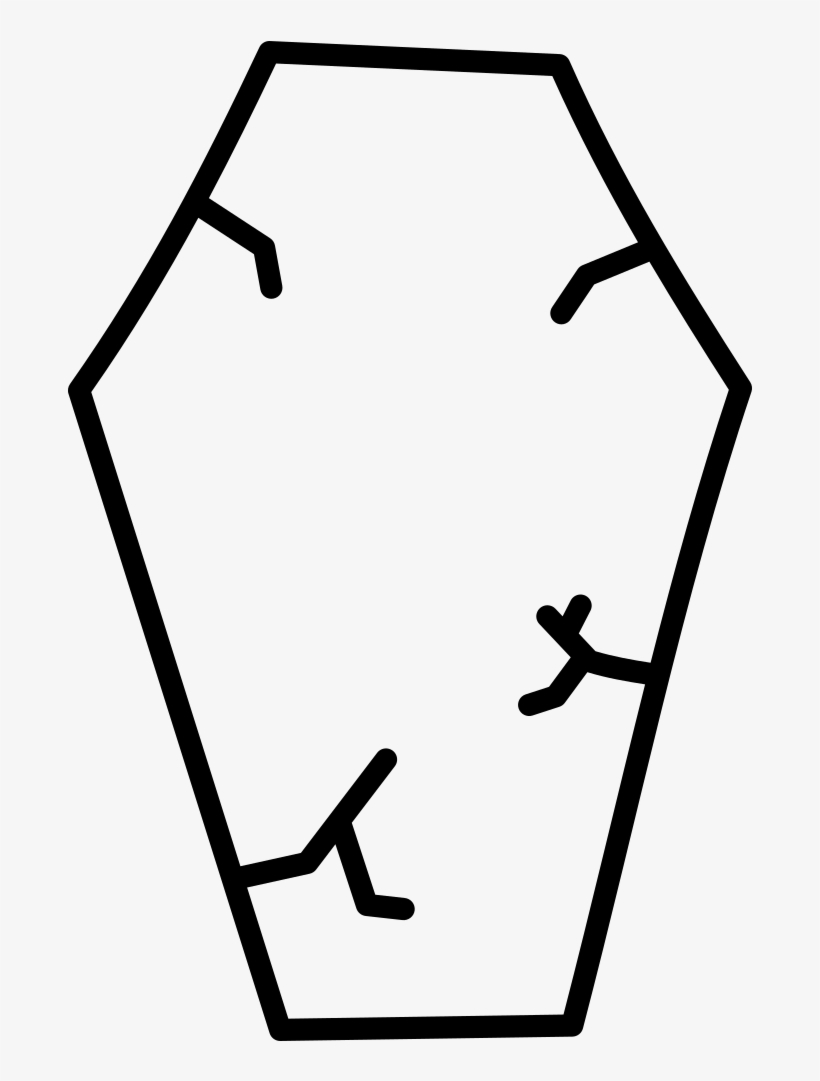 Ataúd Página Para Colorear - Coffin, transparent png #4064156