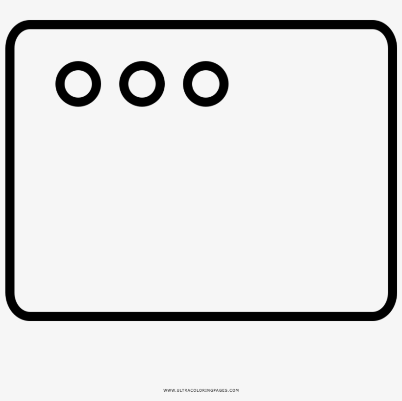 Browser Window Coloring Page - Circle, transparent png #4064329