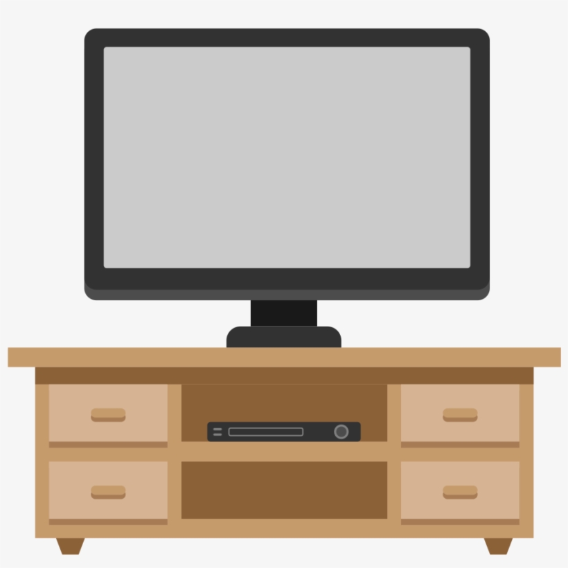 Open - Tv Table Vector Png, transparent png #4064491