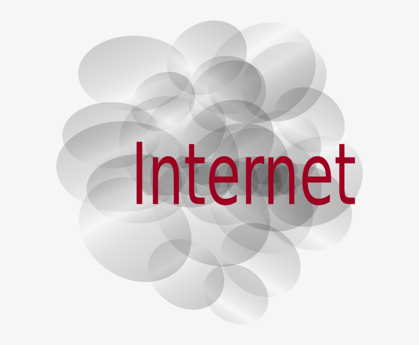 Www Clipart Internet Symbol - Internet Cloud, transparent png #4064682