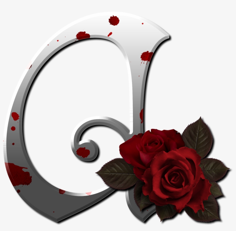 Rosa Roja Png - Gothic Rose Della Lettering, transparent png #4064702