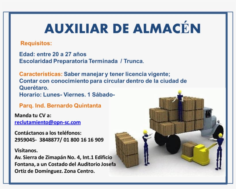 Auxiliar De Almacen - Aspecto Economico De Una Empresa, transparent png #4065242
