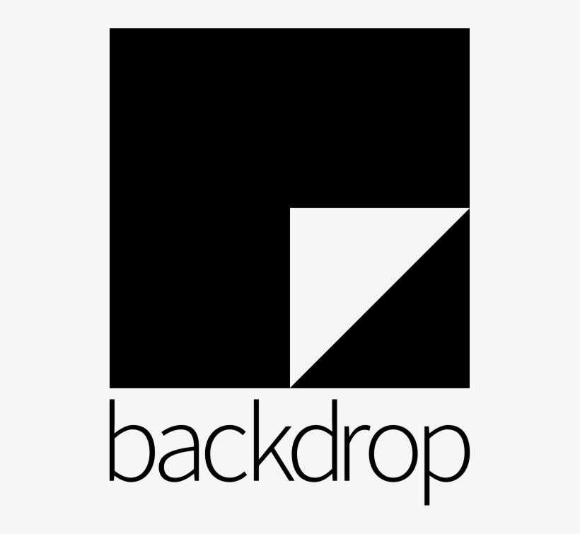 The Backdrop Logo Is A White Square With A Black Triangle - Backdrop Cms, transparent png #4066148