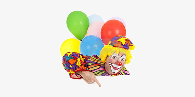 Kids Party Ideas - Clown With Balloons Png, transparent png #4066222