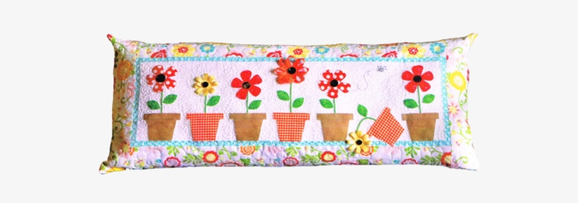 May Flowers Laser Cut Pre Fused Applique Quilt Kit - Glyby Kimberbell 'may Flowers Bench Pillow', transparent png #4066367