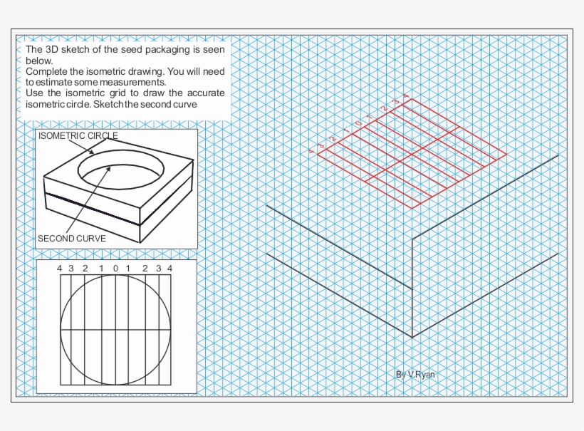 Complete The Isometric Drawing - Diagram, transparent png #4066470
