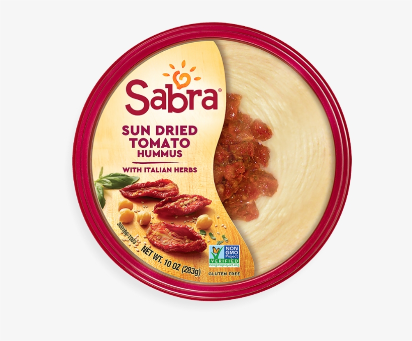 sun Dried Tomato With Italian Herbs Hummus - Spicy Hummus Sabra, transparent png #4066567