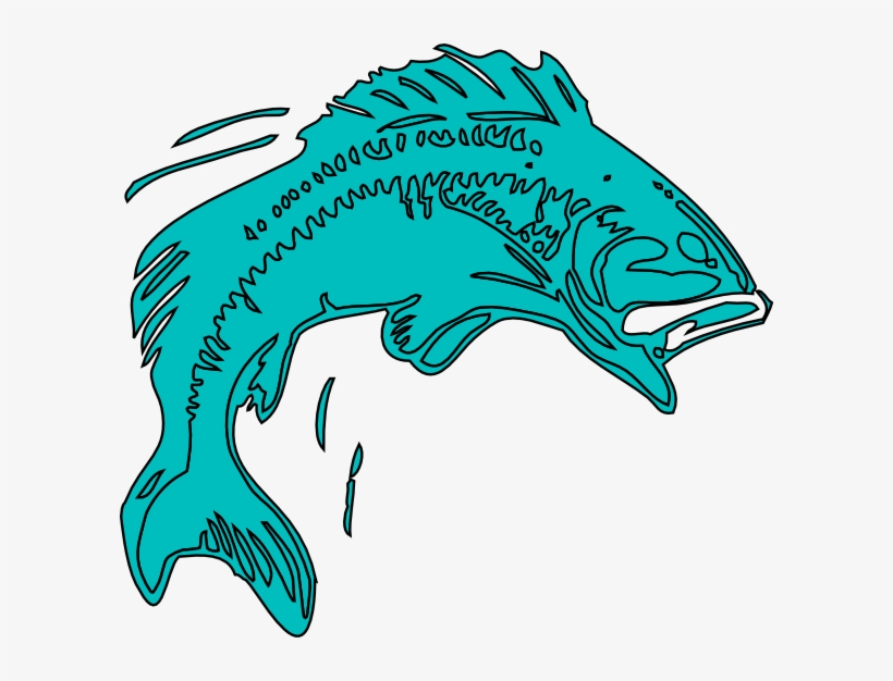 El Pescado Azul Clip Art - Team Bass Tile Coaster, transparent png #4066697