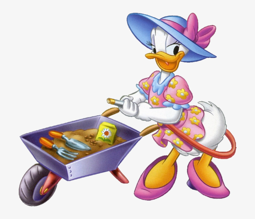 Free Download Daisy Duck Garden Clipart Daisy Duck - Daisy Duck In The Garden, transparent png #4067508