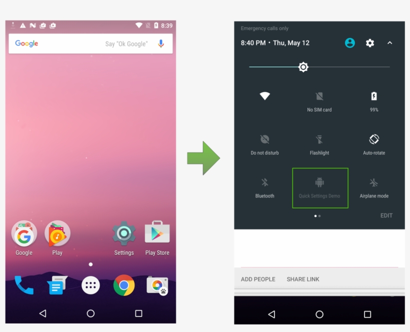 Android 8.0 Quick Settings, transparent png #4067836