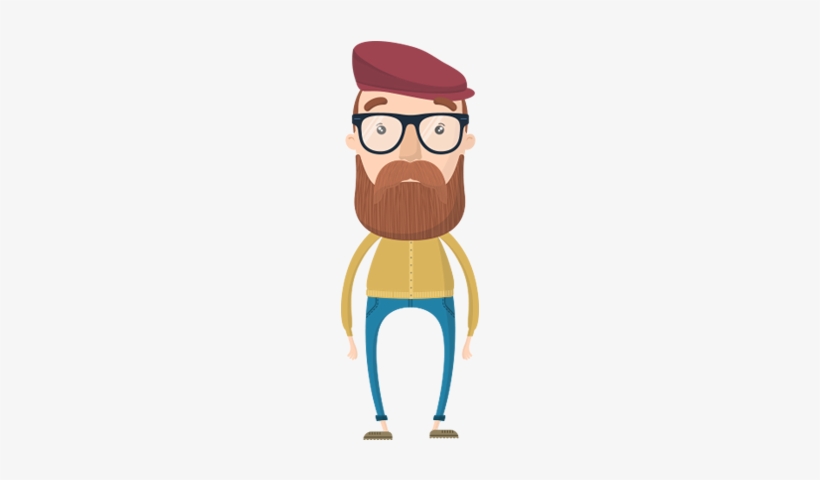 Hipster Guy Hipster Guy - Animation Character Png Gif, transparent png #4067961